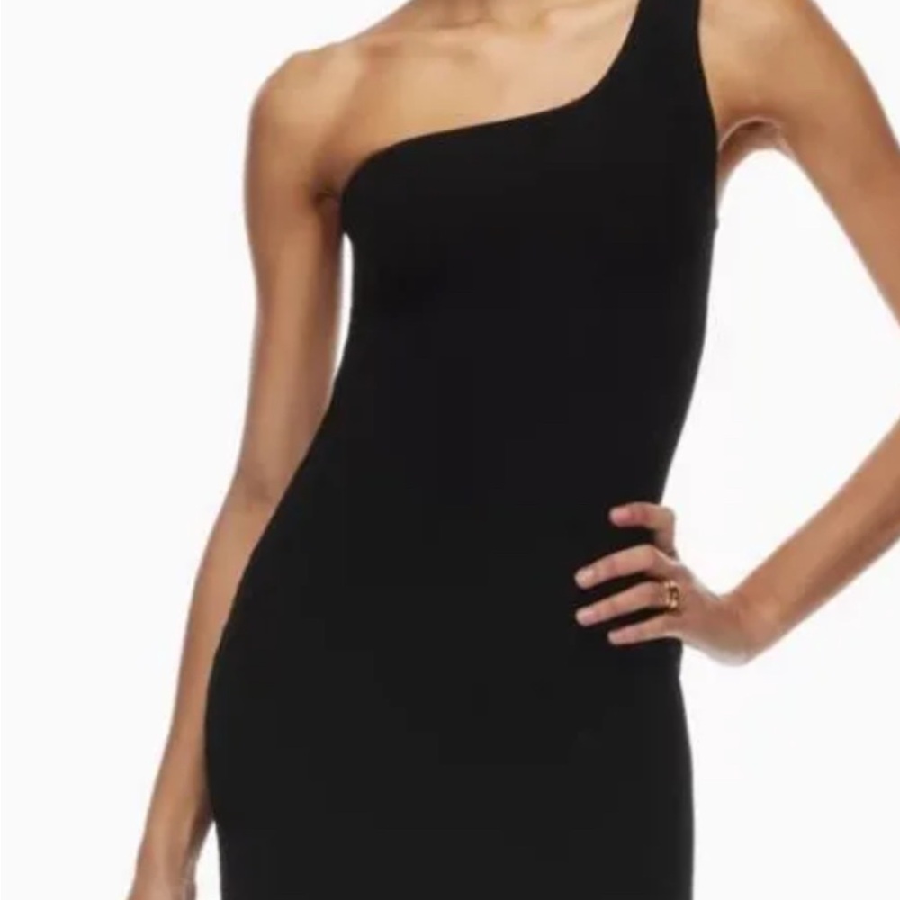 Aritzia Sclupt Knit One-Shoulder Dress